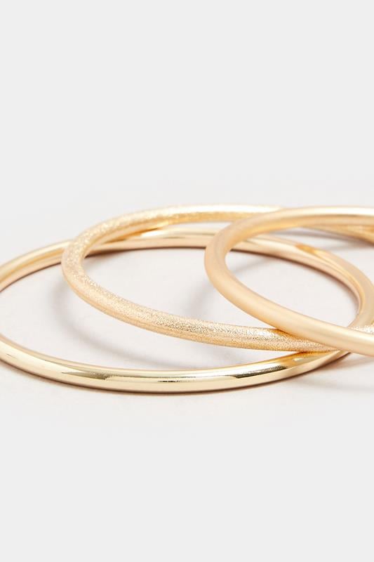 Evans Yours 3 PACK Gold Tone Bangle Set