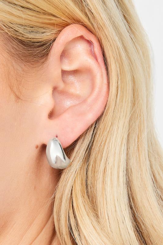 Evans Yours 3 PACK Silver Small Chunky Small Hoops