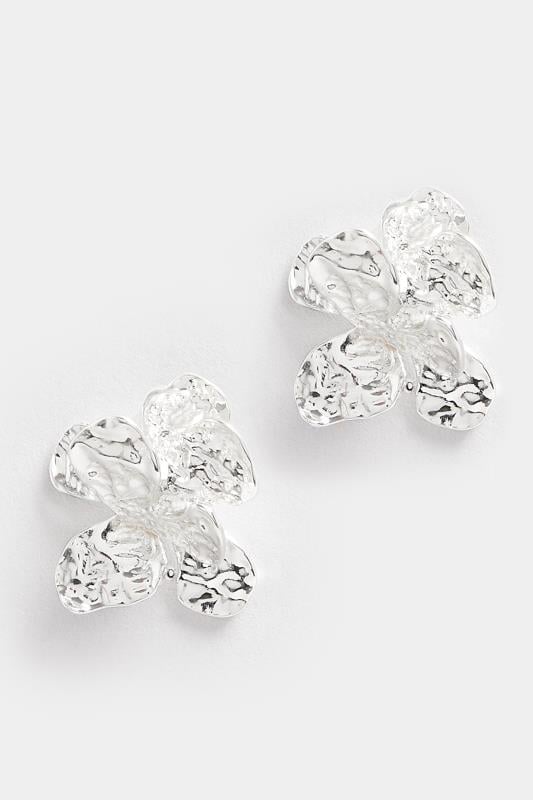 Evans Yours 3D Flower Earrings