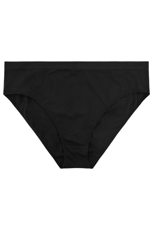 Evans YOURS 5 PACK Curve Black High Leg Briefs