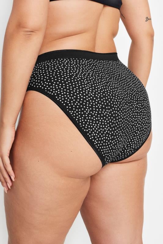 Evans YOURS 5 PACK Curve Black High Leg Knickers