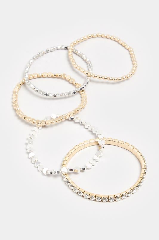 Evans Yours 5 PACK Silver & Gold Tone Bracelet Set