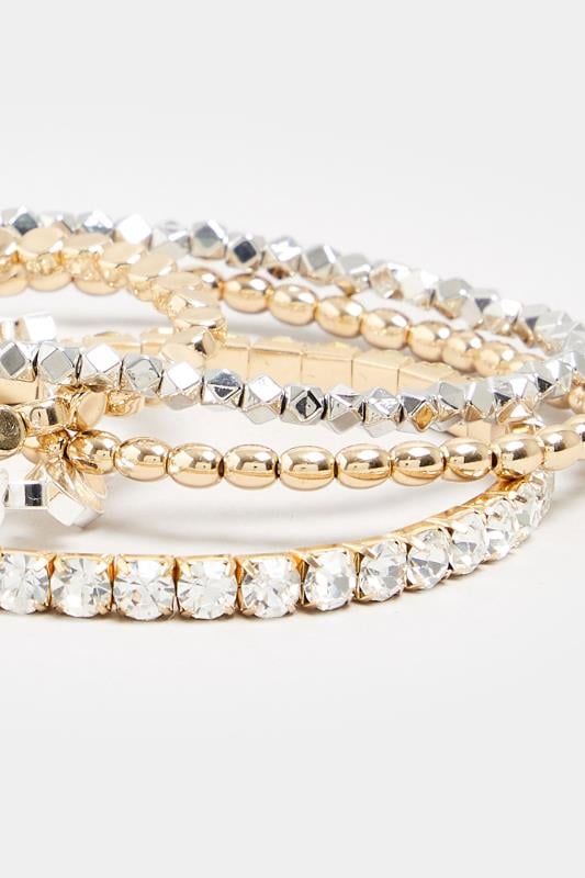 Evans Yours 5 PACK Silver & Gold Tone Bracelet Set