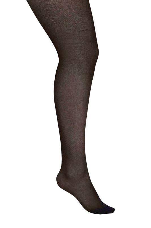 Evans Yours Black 50 Denier Velvet Touch Tights