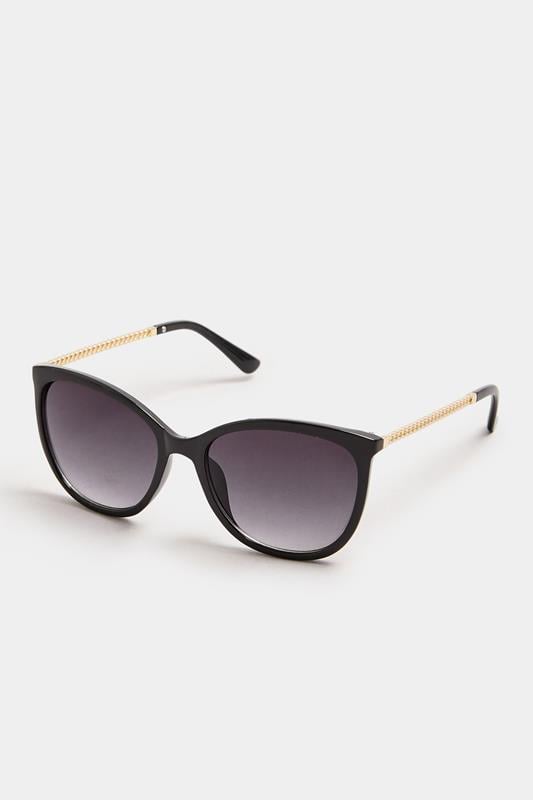 Evans Yours Black Chain Arm Sunglasses