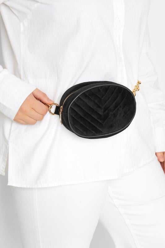 Evans Yours Black Chain Strap Camera Bag