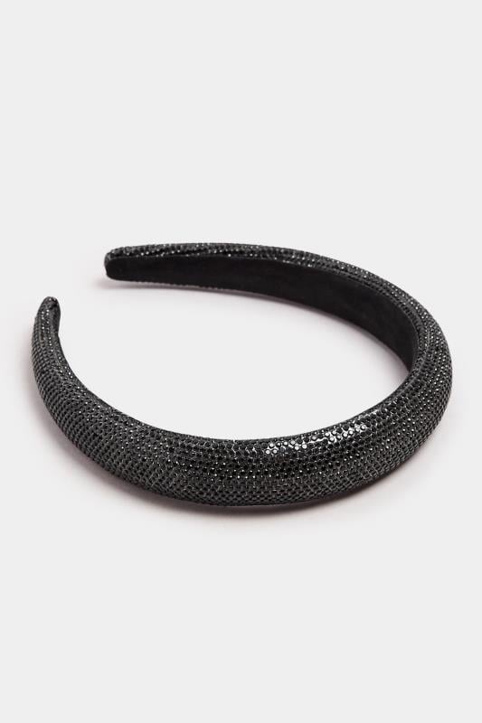 Evans Yours Black Diamante Headband