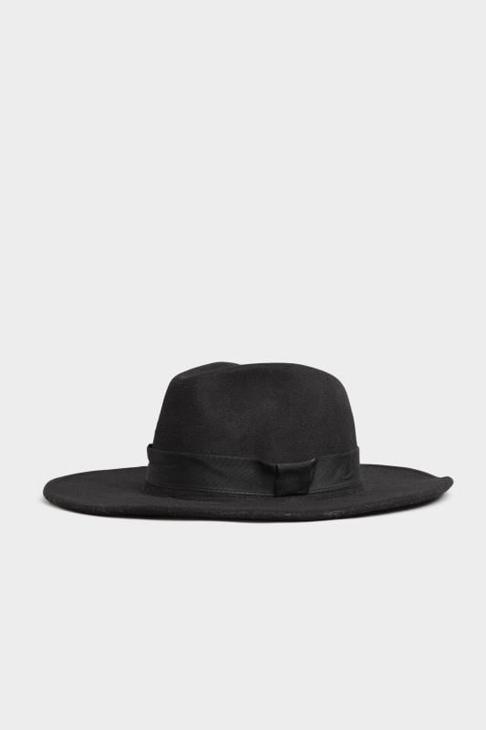 Evans Yours Black Fedora Hat