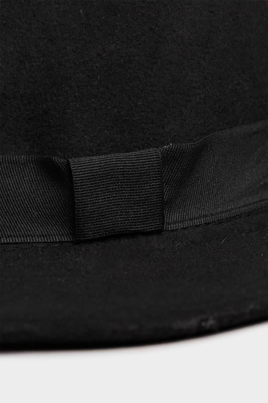 Evans Yours Black Fedora Hat