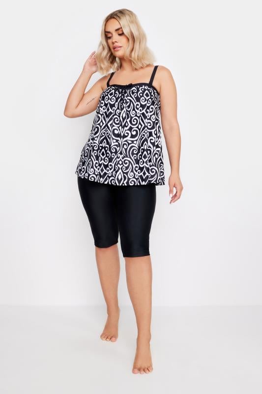 Evans YOURS Black Long Swim Shorts
