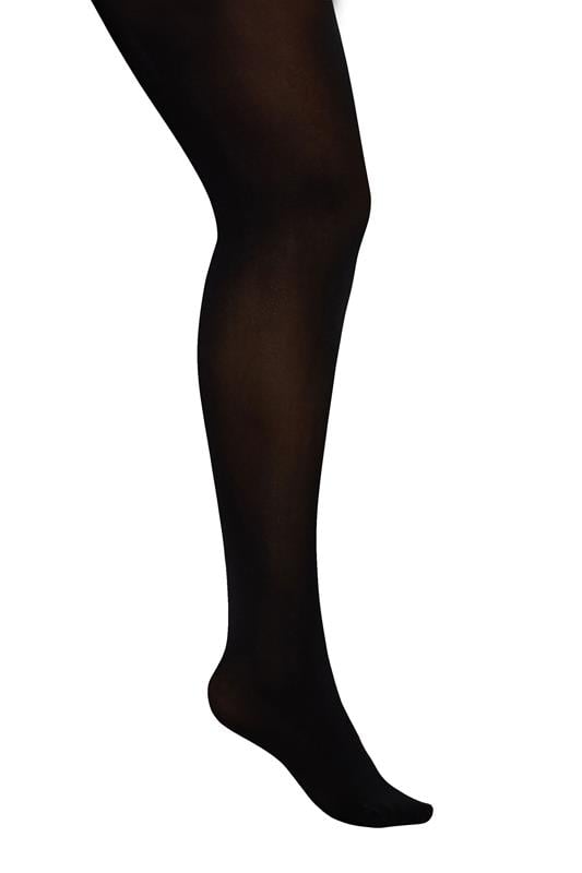 Evans Yours Black Luxury 120 Denier Tights