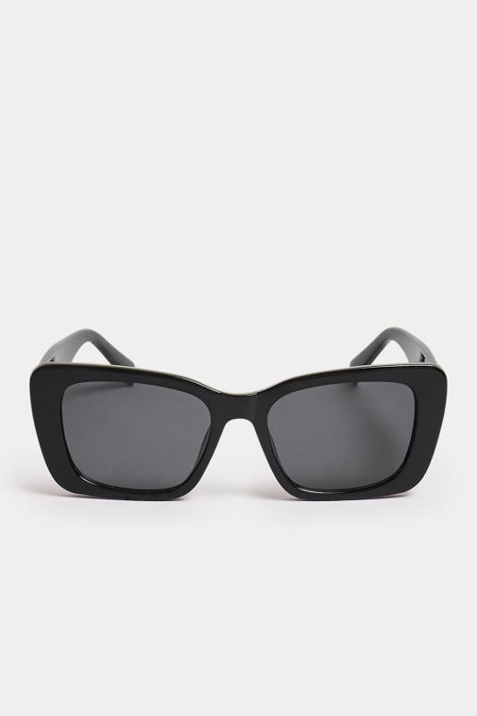 Evans Yours Black Rectangular Frame Sunglasses