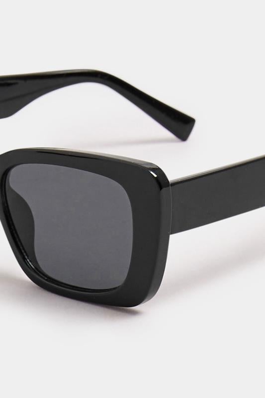 Evans Yours Black Rectangular Frame Sunglasses