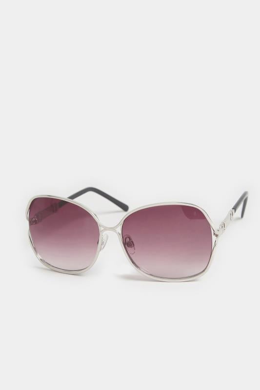 Evans Yours Black Tinted Metal Arm Sunglasses