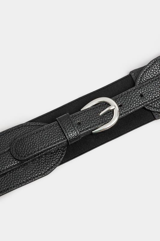 Evans Yours Black Wide Stretch Belt