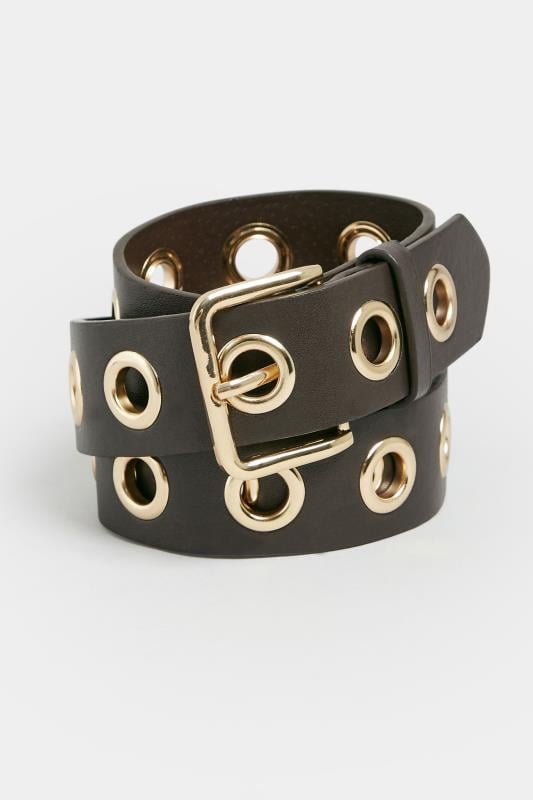 Evans Yours Brown Eyelet Detail Belt