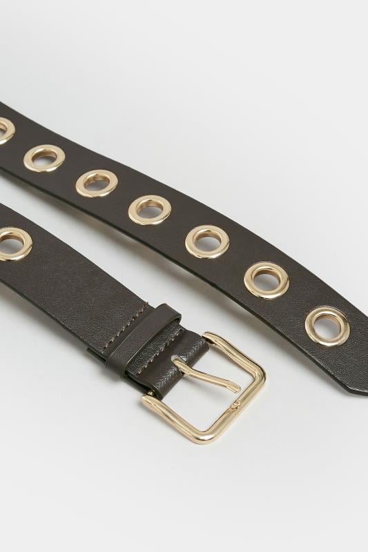 Evans Yours Brown Eyelet Detail Belt