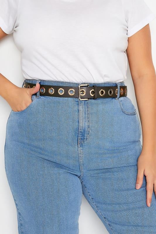 evans Yours Brown Eyelet Detail Belt