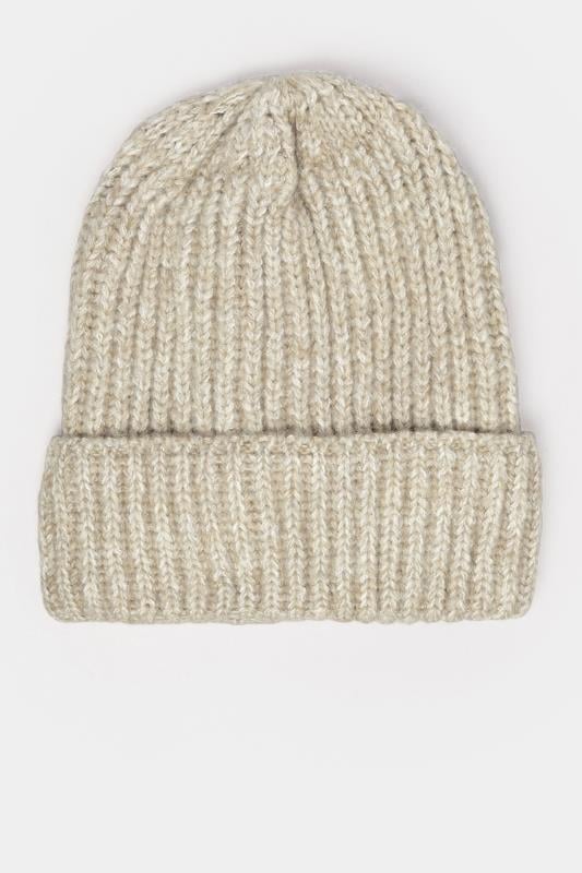 Evans Yours Camel Brown Chunky Knit Beanie