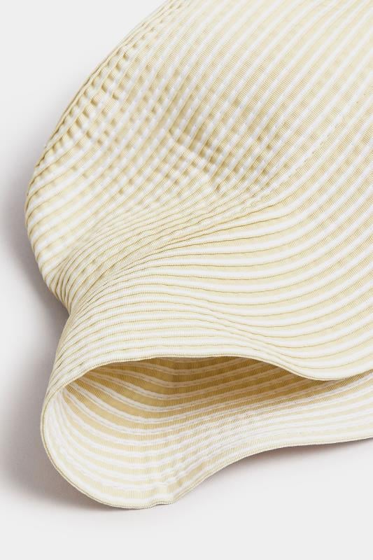 Evans Yours Cream Stitch Detail Bucket Hat