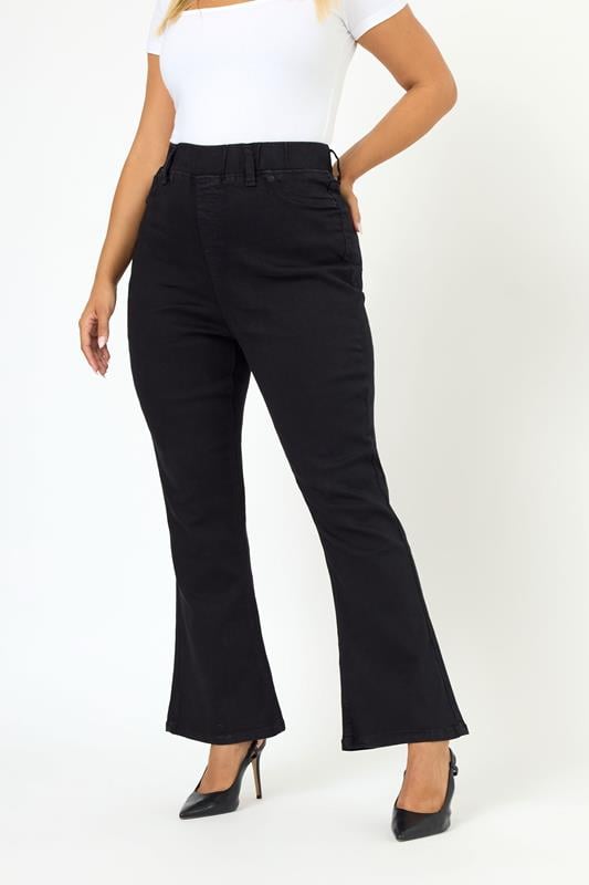 Evans YOURS Curve Black Bootcut Jeggings