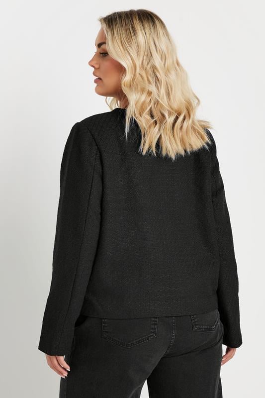 Evans YOURS Curve Black Boucle Jacket
