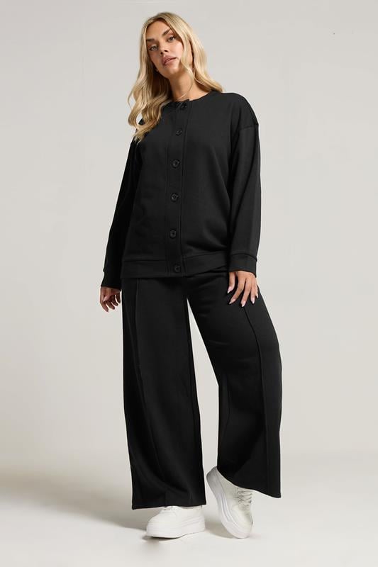 Evans YOURS Curve Black Button Cardigan