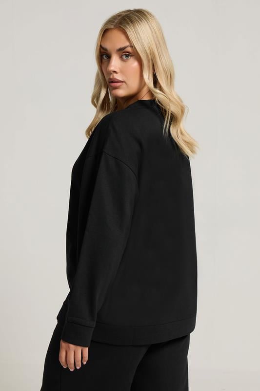 Evans YOURS Curve Black Button Cardigan