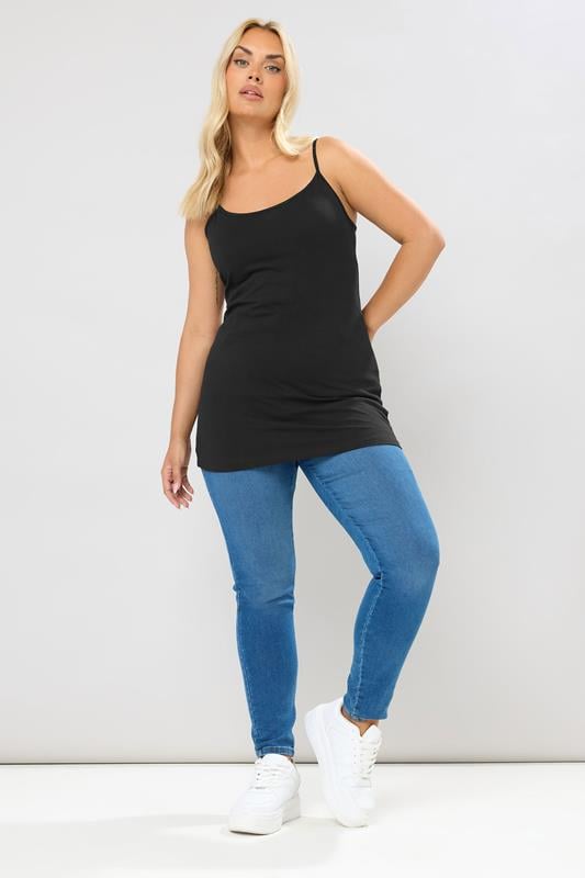 Evans YOURS Curve Black Cami Top