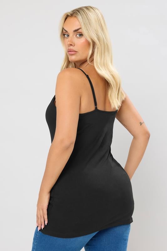 Evans YOURS Curve Black Cami Top