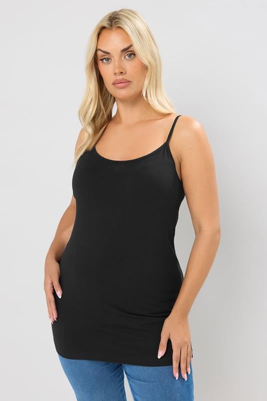 evans YOURS Curve Black Cami Top