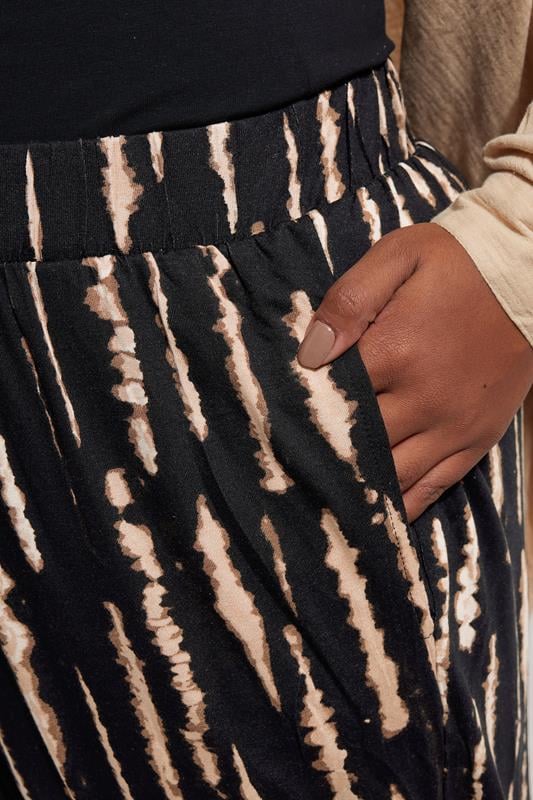 Evans YOURS Curve Black Crop Harem Trousers