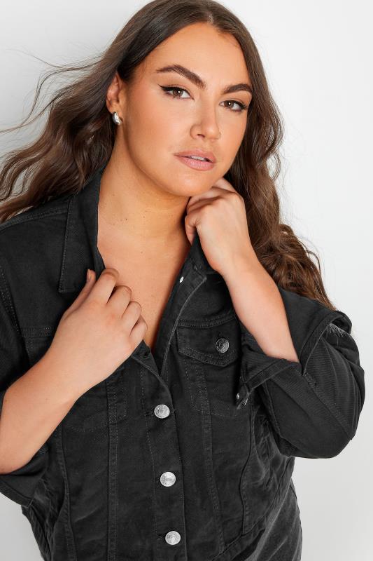 Evans YOURS Curve Black Denim Jacket