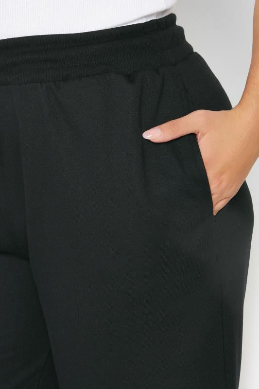 Evans YOURS Curve Black Jogger Shorts