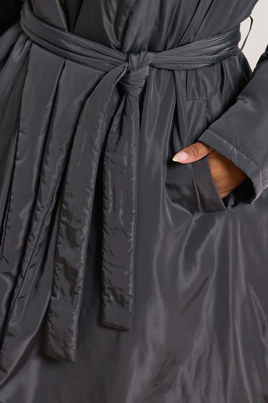 Evans YOURS Curve Black Longline Padded Coat