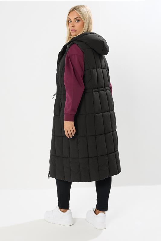 Evans YOURS Curve Black Midi Gilet
