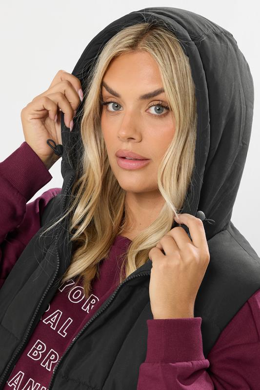 Evans YOURS Curve Black Midi Gilet