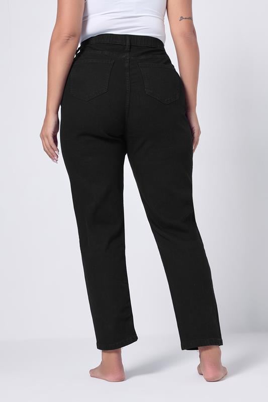 Evans YOURS Curve Black Mom Jeans