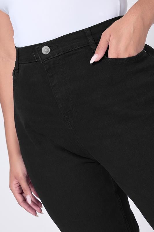 Evans YOURS Curve Black Mom Jeans