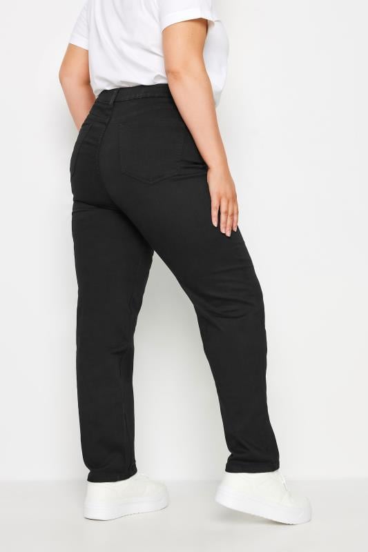Evans YOURS Curve Black Straight Leg RUBY Jeans