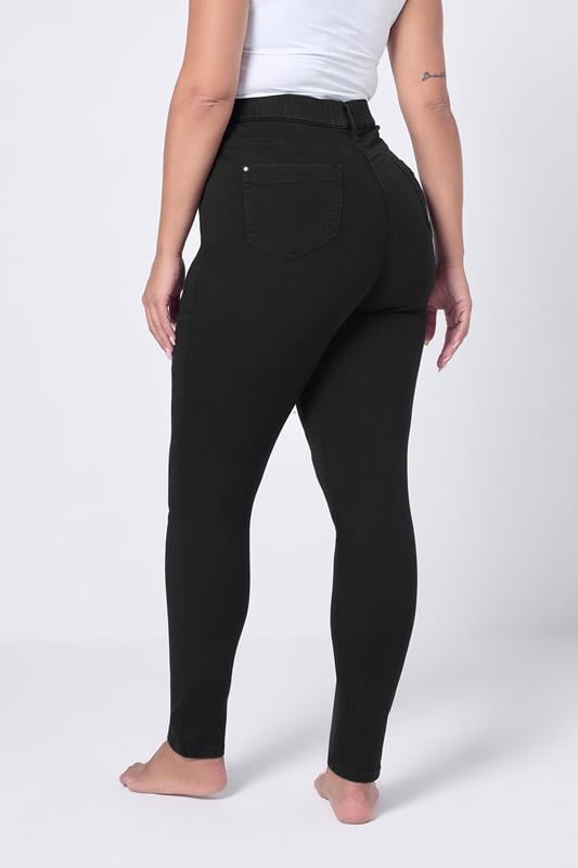 Evans YOURS Curve Black Stretch Skinny AVA Jeans
