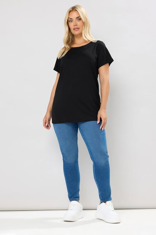 Evans YOURS Curve Black T-Shirt