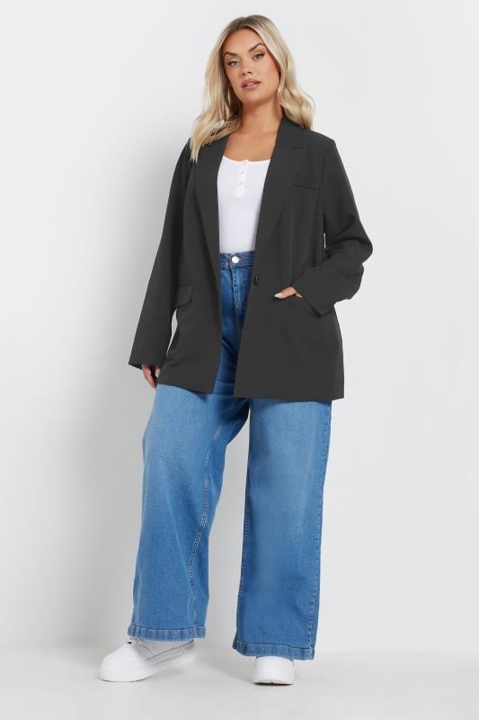 Evans YOURS Curve Black Tailored Blazer