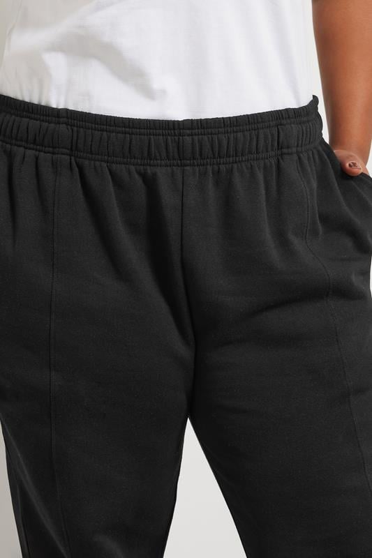 Evans Yours Curve Black Tapered Leg Joggers