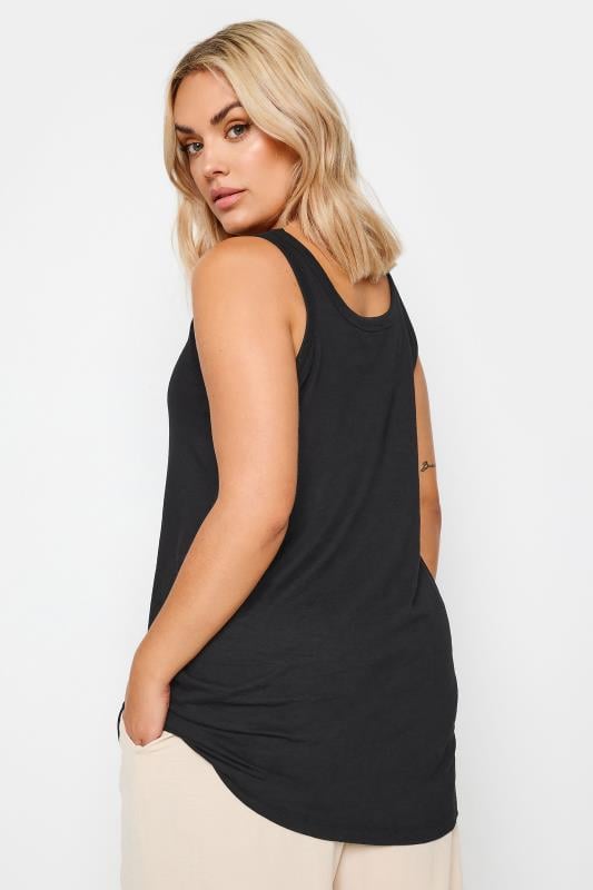 Evans YOURS Curve Black Vest Top
