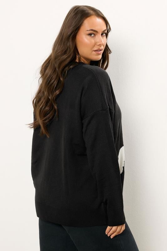 Evans YOURS Curve Black Western Horse Jumper