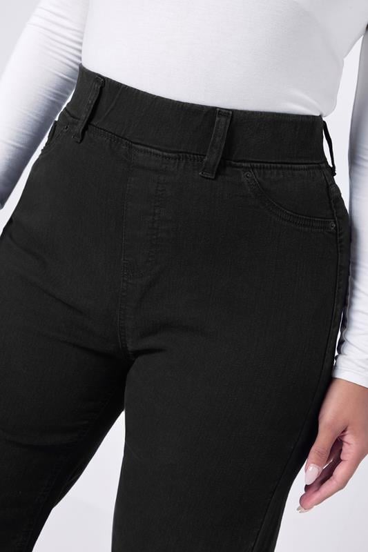 Evans YOURS Curve Black Wide Leg Jeggings