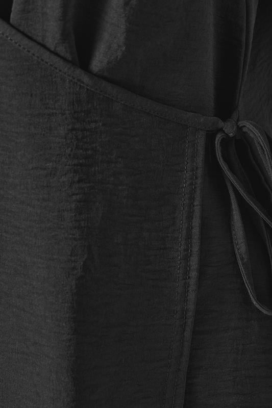 Evans YOURS Curve Black Wrap Vest Top