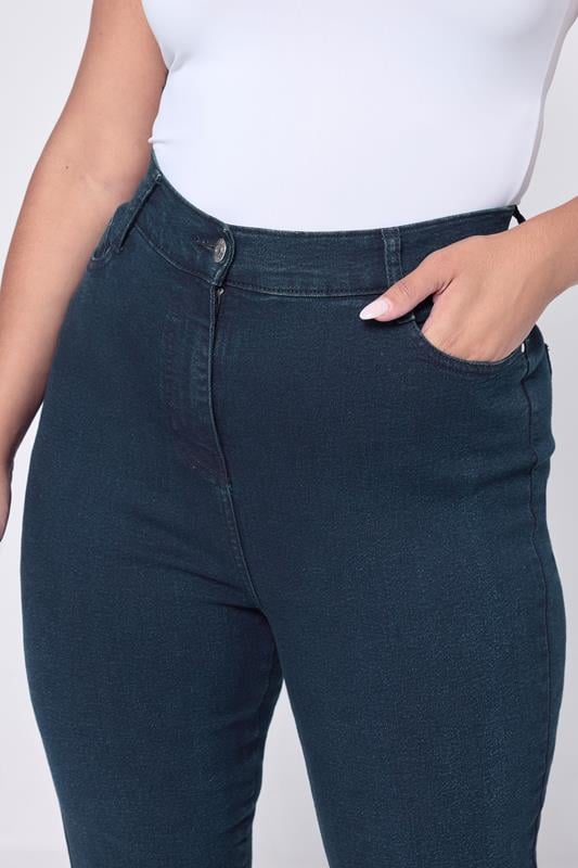 Evans YOURS Curve Blue Ava Stretch Skinny Jeans