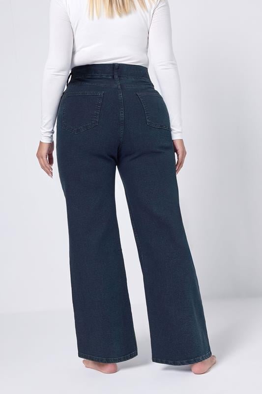 Evans YOURS Curve Blue Wide Leg Jeggings
